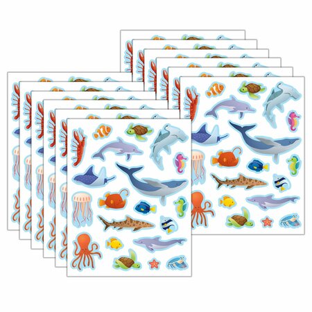 TEACHER CREATED RESOURCES Ocean Animals Stickers, 20 Designs, 1440PK 7095